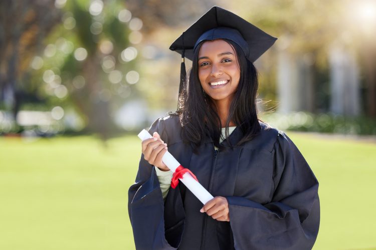 .Cropped portrait of an attractive young female student celebrating on graduation day